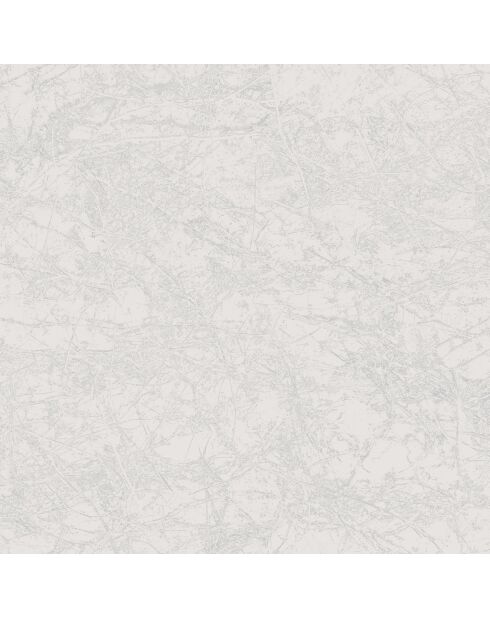 Papier peint Vinyle Oxyde Lierre Blanc Irisé - 53x1005 cm