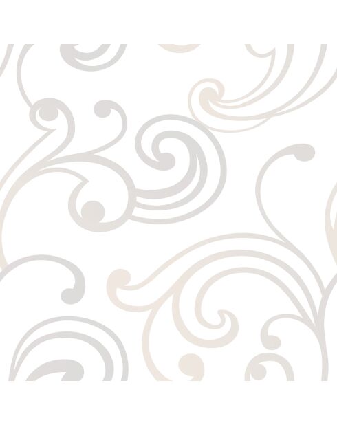 Papier peint Shades Blanc Irisé - 53x1005 cm