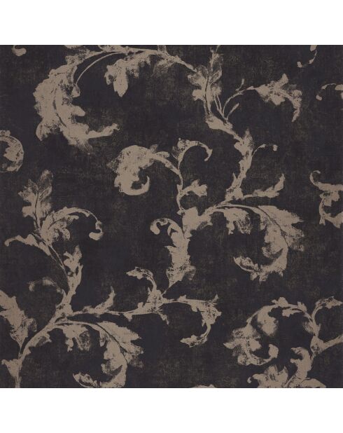 Papier peint Prague Arabesques Noir - 53x1005 cm