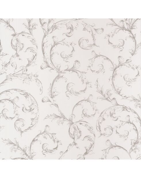Papier peint Fontainebleau Arabesque Taupe /Bleu Doux - 53x1005 cm