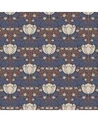 Papier peint Belle Epoque Fox Trot Bleu - 53x1005 cm
