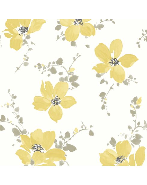 Papier Peint Florescence Sabatini Vert - 53x1005 cm