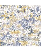 Papier peint Florescence Huntington Encre/Curry - 53x1005 cm