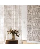 Papier peint Montsegur Edifice Blanc/Noir - 53x1005 cm