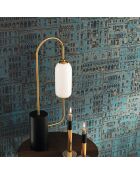 Papier peint Montsegur Edifice Bleu Paon - 53x1005 cm