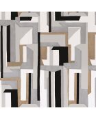 Papier peint Jazz Noir/Blanc - 70x1005 cm
