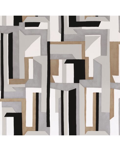 Papier peint Jazz Noir/Blanc - 70x1005 cm