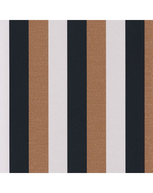 Papier peint Prose Marine/Camel - 70x1005 cm