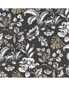 Papier peint Vinyle Paiony Anthracite - 70x1005 cm