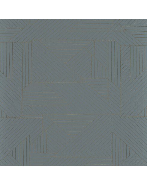 Papier peint Prisme Vert de Gris - 70x1005 cm