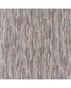 Papier peint Vinyle Lahna Blanc/Taupe - 70x1005 cm