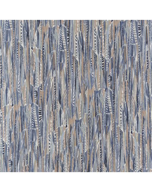 Papier peint Vinyle Lahna Bleu Ciel/Taupe - 70x1005 cm