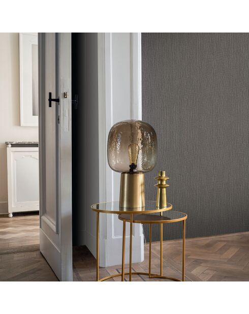Papier peint Vinyle Goa Gris Fer - 70x1005 cm