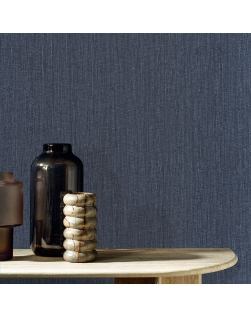 Papier peint Vinyle Goa Bleu Indigo - 70x1005 cm