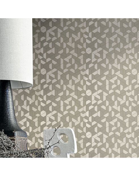 Papier peint Mosaic Blanc - 70x1005 cm