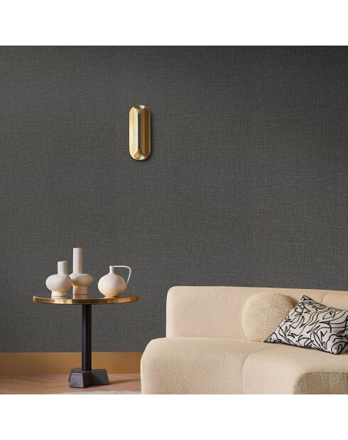 Papier peint Vinyle Filin Anthracite - 70x1005 cm