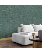 Papier peint Vinyle Bergame Turquoise - 70x1005 cm