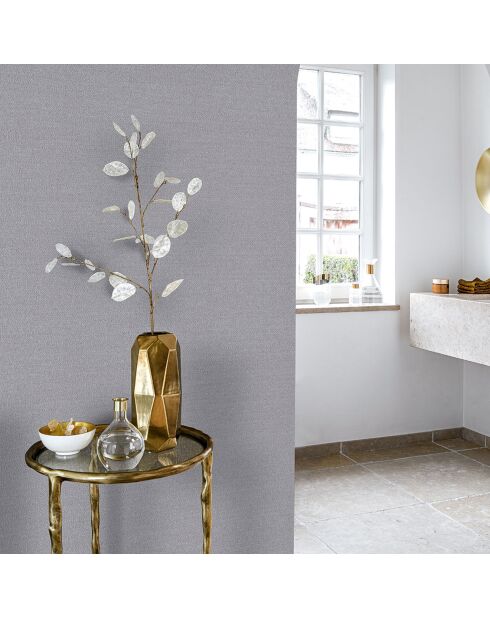 Papier peint Plumetis Gris - 70x1005 cm