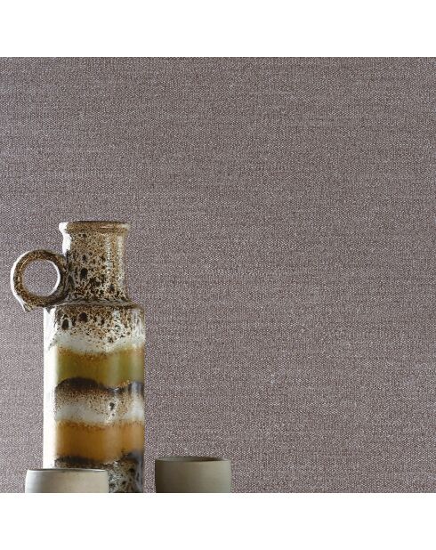 Papier peint Plumetis Chocolat - 70x1005 cm