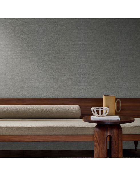 Papier peint Plumetis Taupe Foncé - 70x1005 cm