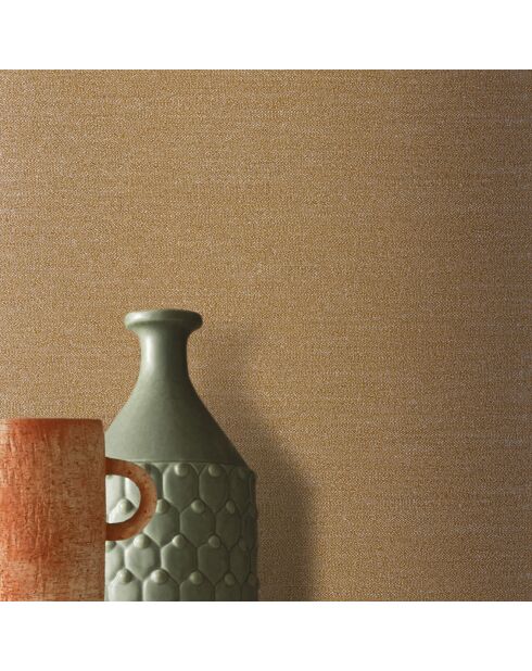 Papier peint Plumetis Jaune - 70x1005 cm