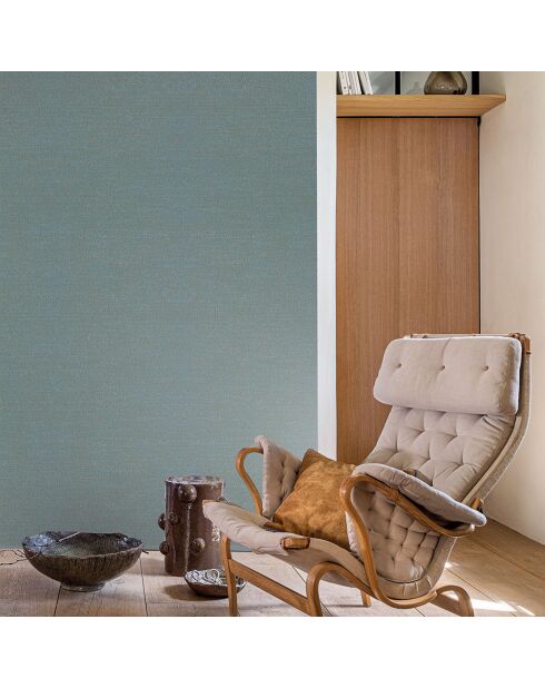 Papier peint Plumetis Turquoise - 70x1005 cm