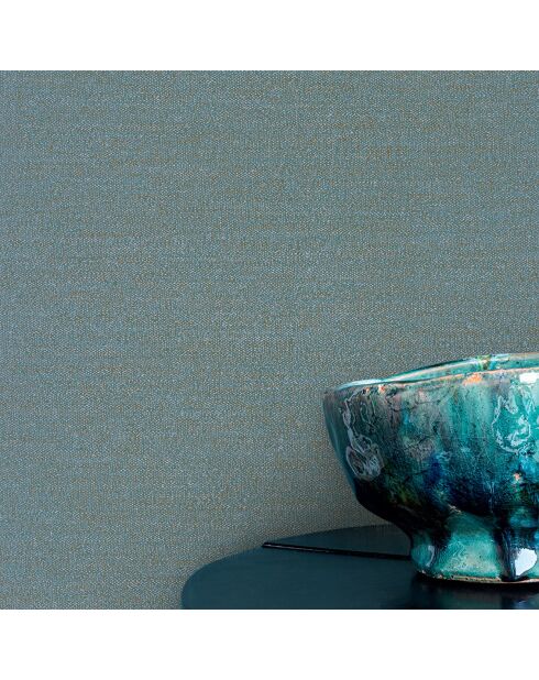 Papier peint Plumetis Turquoise - 70x1005 cm