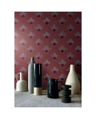 Papier peint Ondes Bordeaux - 70x1005 cm