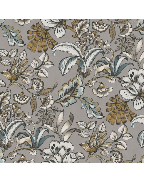 Papier peint Vinyle Paiony Gris/Clair - 70x1005 cm