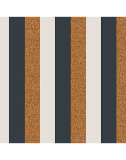 Papier peint Prose Marine/Camel - 70x1005 cm
