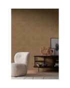 Papier peint Vinyle Johara Camel - 70x1005 cm