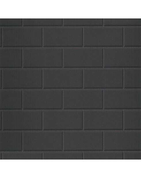 Papier peint Vinyle Au Bistrot d'Alice Metro Bon Noir - 53x1005 cm