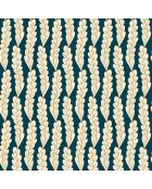 Papier peint Vinyle Seacret Spot Bleu Nuit Doré - 53x1005 cm