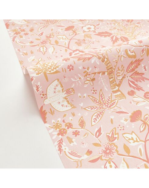 Papier peint Vinyle Echappée Pêche de Vigne - 53x1005 cm