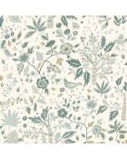 Papier peint Vinyle Echappée Vert Opaline - 53x1005 cm