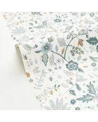 Papier peint Vinyle Echappée Vert Opaline - 53x1005 cm