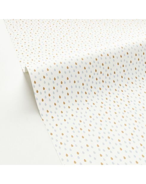Papier peint Vinyle Ondée Bleu Horizon - 53x1005 cm
