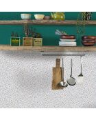 Papier peint Vinyle Terrazzo Vert/Orange - 70x1005 cm