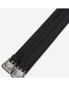 Ceinture large en Cuir avec double boucle noire