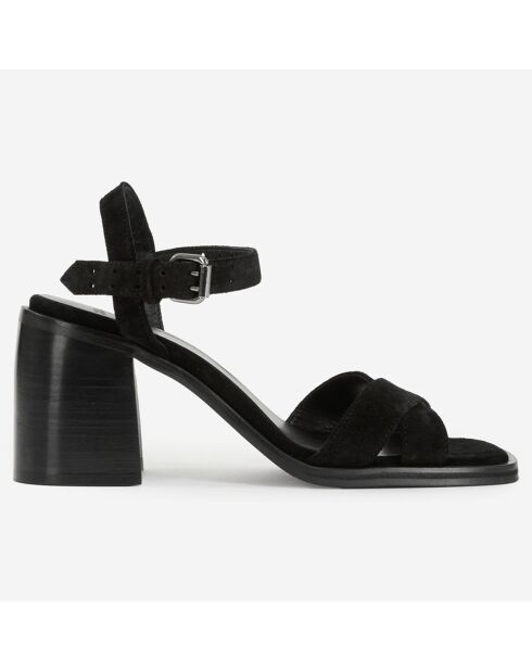Sandales en cuir noires