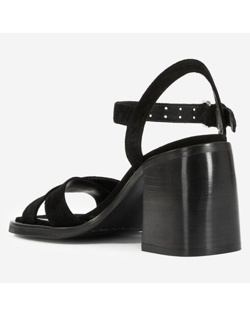 Sandales en cuir noires