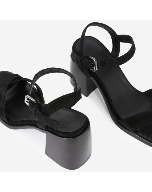 Sandales en cuir noires