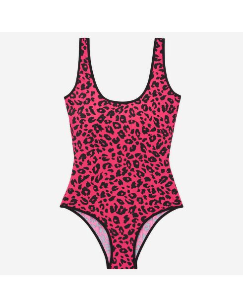 Maillot de bain 1P imprimé rose/noir