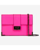 Pochette en Cuir Emily medium rose - 13x20.5x2.5 cm