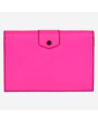 Pochette en Cuir Emily medium rose - 13x20.5x2.5 cm