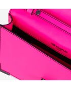Pochette en Cuir Emily medium rose - 13x20.5x2.5 cm
