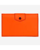 Pochette en Cuir Emily small orange - 10x16.5x2 cm