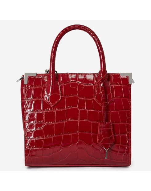 Sac Ming moyen en Cuir rouge - 22x21x12 cm
