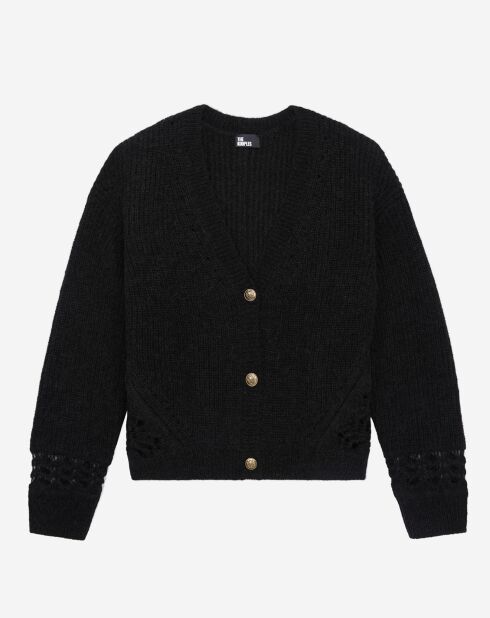 Cardigan en lLaine mélangée noir