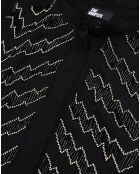 Chemise détails perles noire